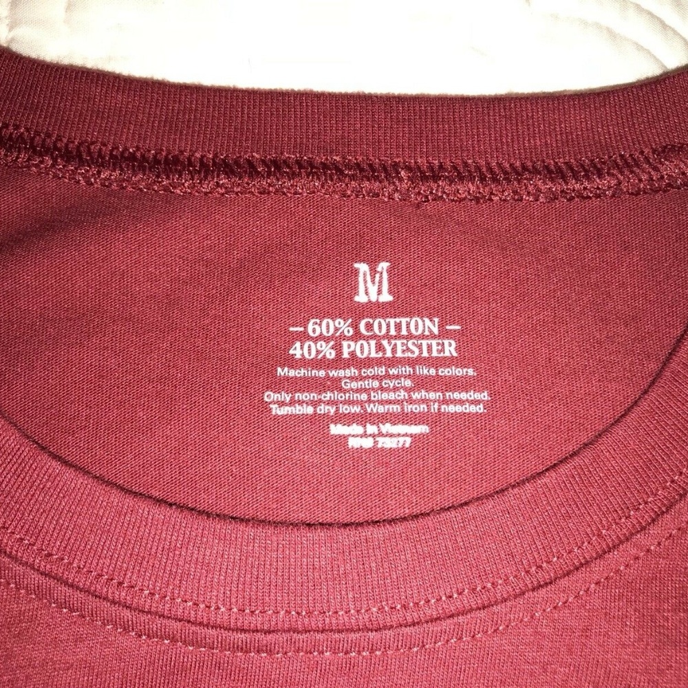 Hanes Separates-2 Tops-1 Pant-black/grey/maroon-M - Picture 7 of 8
